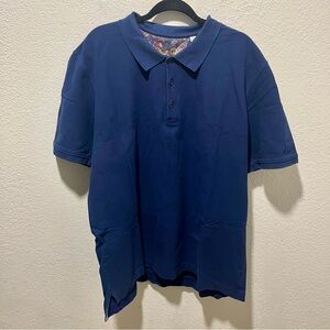 Robert Graham Classic Fit Solid Navy Blue Polo Shirt